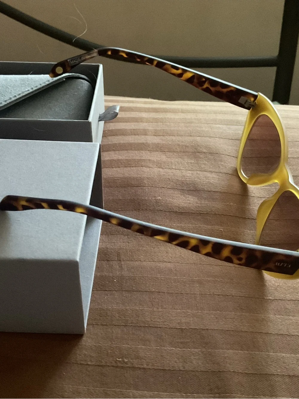 Mita matte Yellow Cat-Eye Sunglasses